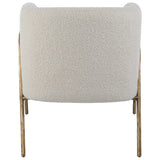 Jacobsen Off White Shearling Accent Chair - Ornate Home