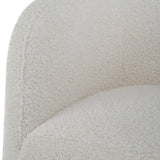 Jacobsen Off White Shearling Accent Chair - Ornate Home
