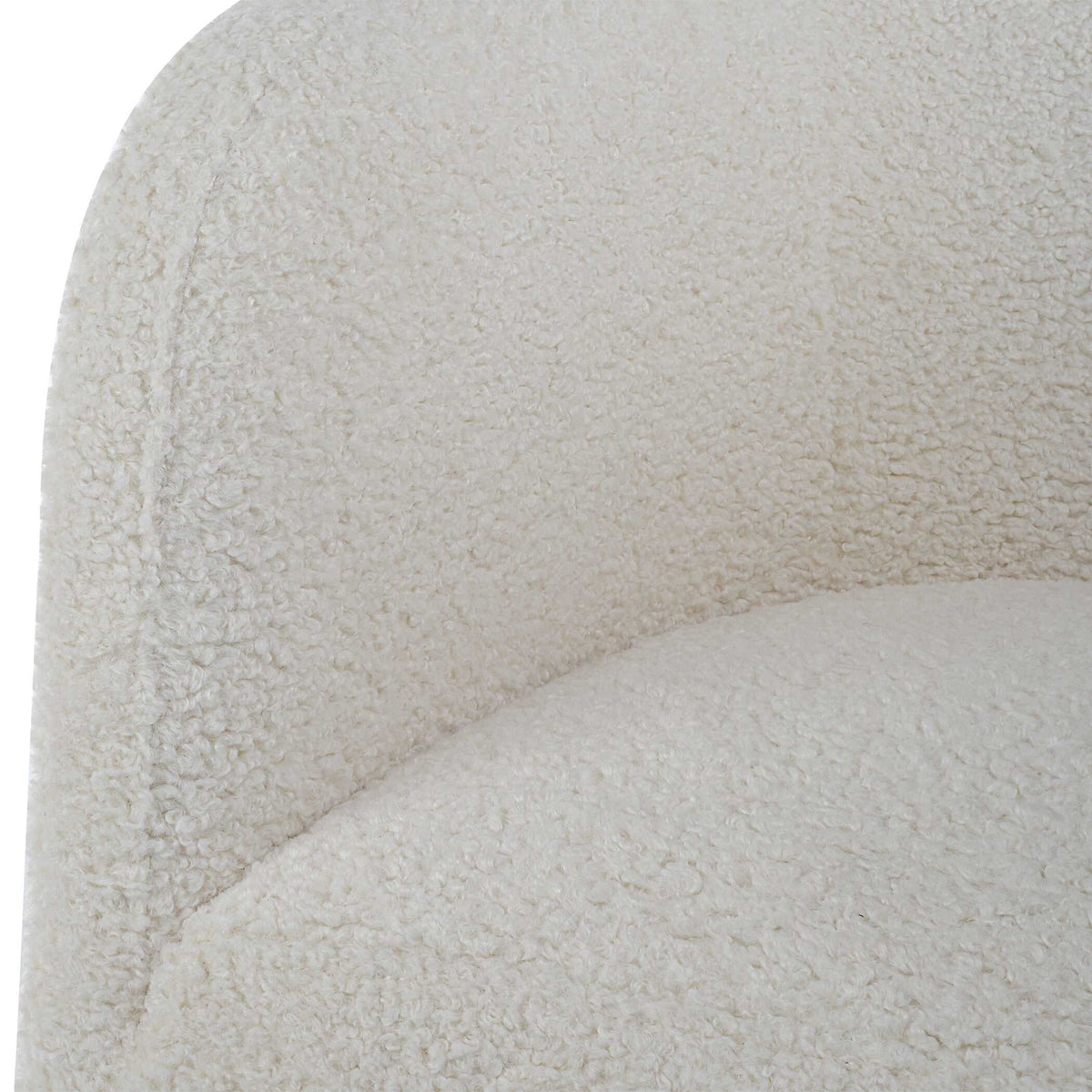 Jacobsen Off White Shearling Accent Chair - Ornate Home