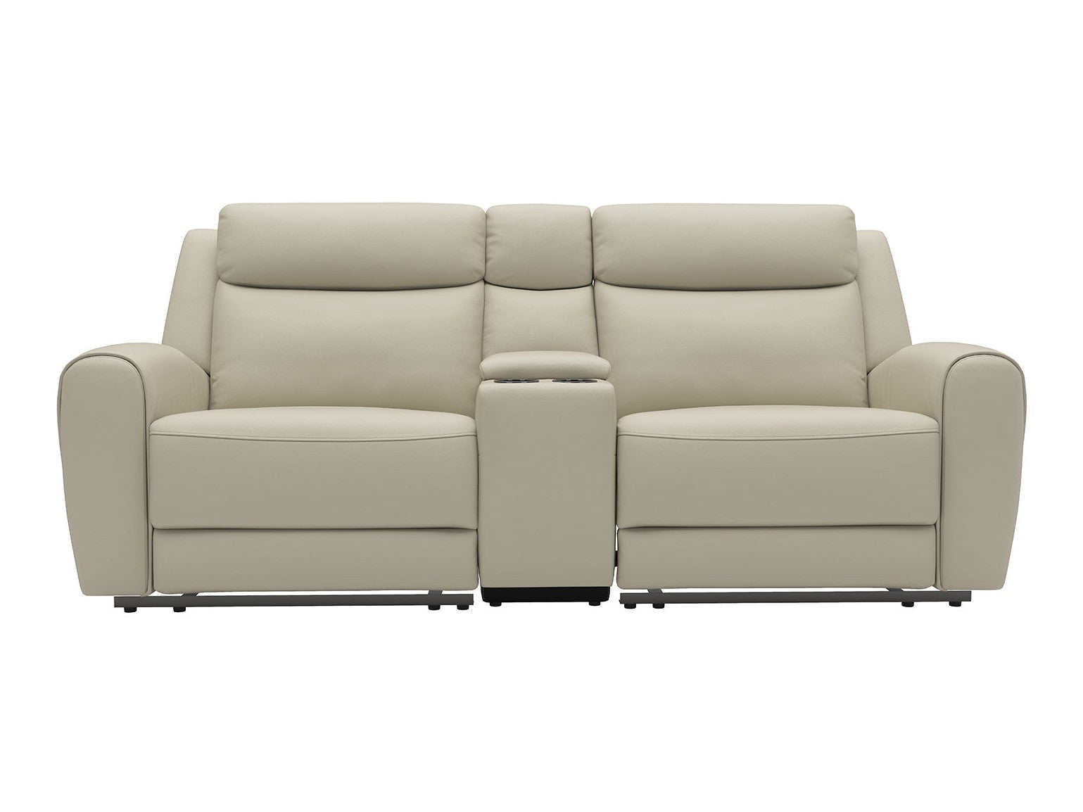 Jacobus Beige Leather Loveseat - Ornate Home