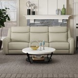 Jacobus Beige Leather Sofa & Loveseat - Ornate Home