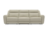 Jacobus Beige Leather Sofa & Loveseat - Ornate Home