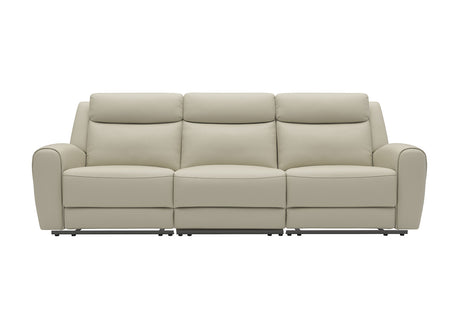 Jacobus Beige Leather Sofa & Loveseat - Ornate Home