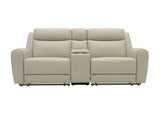 Jacobus Beige Leather Sofa & Loveseat - Ornate Home