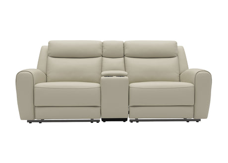 Jacobus Beige Leather Sofa & Loveseat - Ornate Home