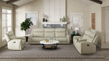 Jacobus Beige Leather Sofa - Ornate Home