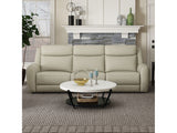 Jacobus Beige Leather Sofa - Ornate Home