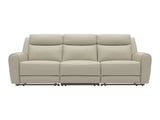 Jacobus Beige Leather Sofa - Ornate Home