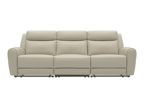 Jacobus Beige Leather Sofa - Ornate Home