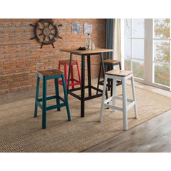 Jacotte Natural & Black Bar Table - Ornate Home