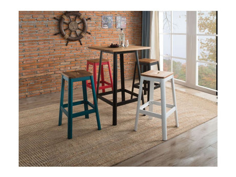 Jacotte Natural & Black Bar Table - Ornate Home