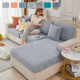 Jacquard Fabric Couch Cushion Covers, Elastic Stretch Sofa Protector for L-Shaped Couches and Pet-Friendly Living Rooms - Ornate Home