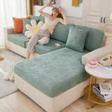 Jacquard Fabric Couch Cushion Covers, Elastic Stretch Sofa Protector for L-Shaped Couches and Pet-Friendly Living Rooms - Ornate Home