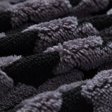 Jacquard Fleece Houndstooth Warm Cozy Couch Cover Blanket Decorative Throws for Sofas - Ornate Home