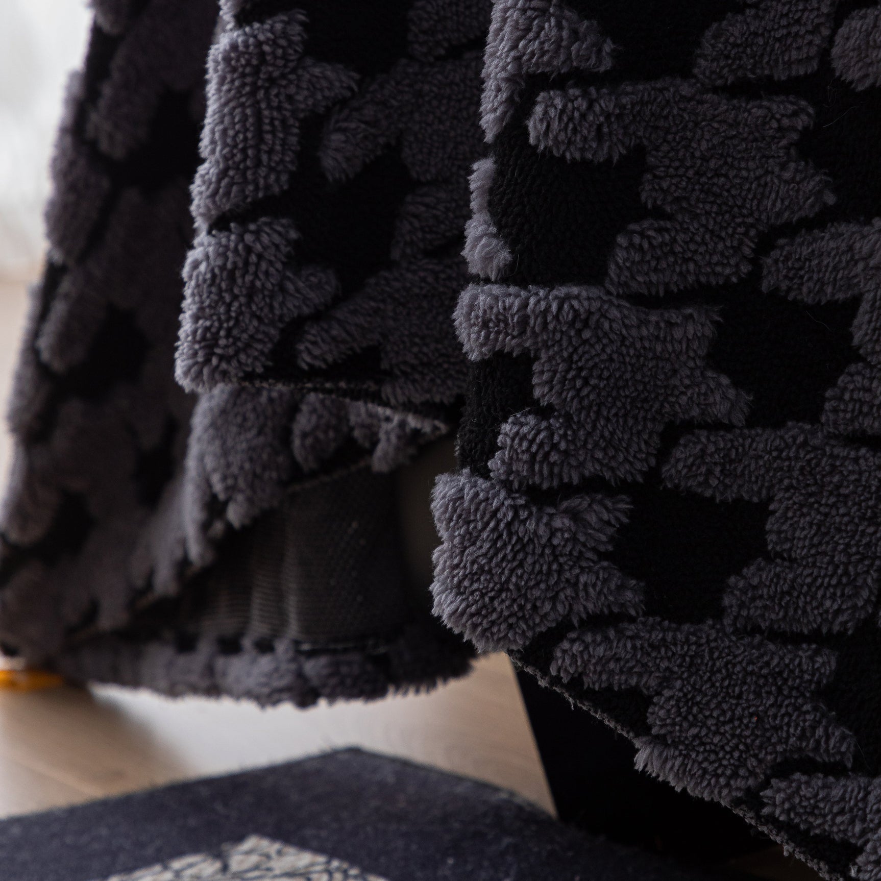 Jacquard Fleece Houndstooth Warm Cozy Couch Cover Blanket Decorative Throws for Sofas - Ornate Home