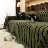 Jacquard Fleece Throw Blanket for Couch Plush Fuzzy Cozy Soft Blankets and Throws for Sofa - Ornate Home