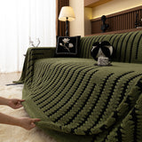 Jacquard Fleece Throw Blanket for Couch Plush Fuzzy Cozy Soft Blankets and Throws for Sofa - Ornate Home