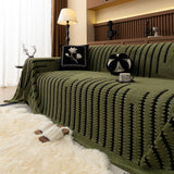 Jacquard Fleece Throw Blanket for Couch Plush Fuzzy Cozy Soft Blankets and Throws for Sofa - Ornate Home