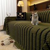 Jacquard Fleece Throw Blanket for Couch Plush Fuzzy Cozy Soft Blankets and Throws for Sofa - Ornate Home