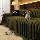 Jacquard Fleece Throw Blanket for Couch Plush Fuzzy Cozy Soft Blankets and Throws for Sofa - Ornate Home