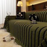 Jacquard Fleece Throw Blanket for Couch Plush Fuzzy Cozy Soft Blankets and Throws for Sofa - Ornate Home