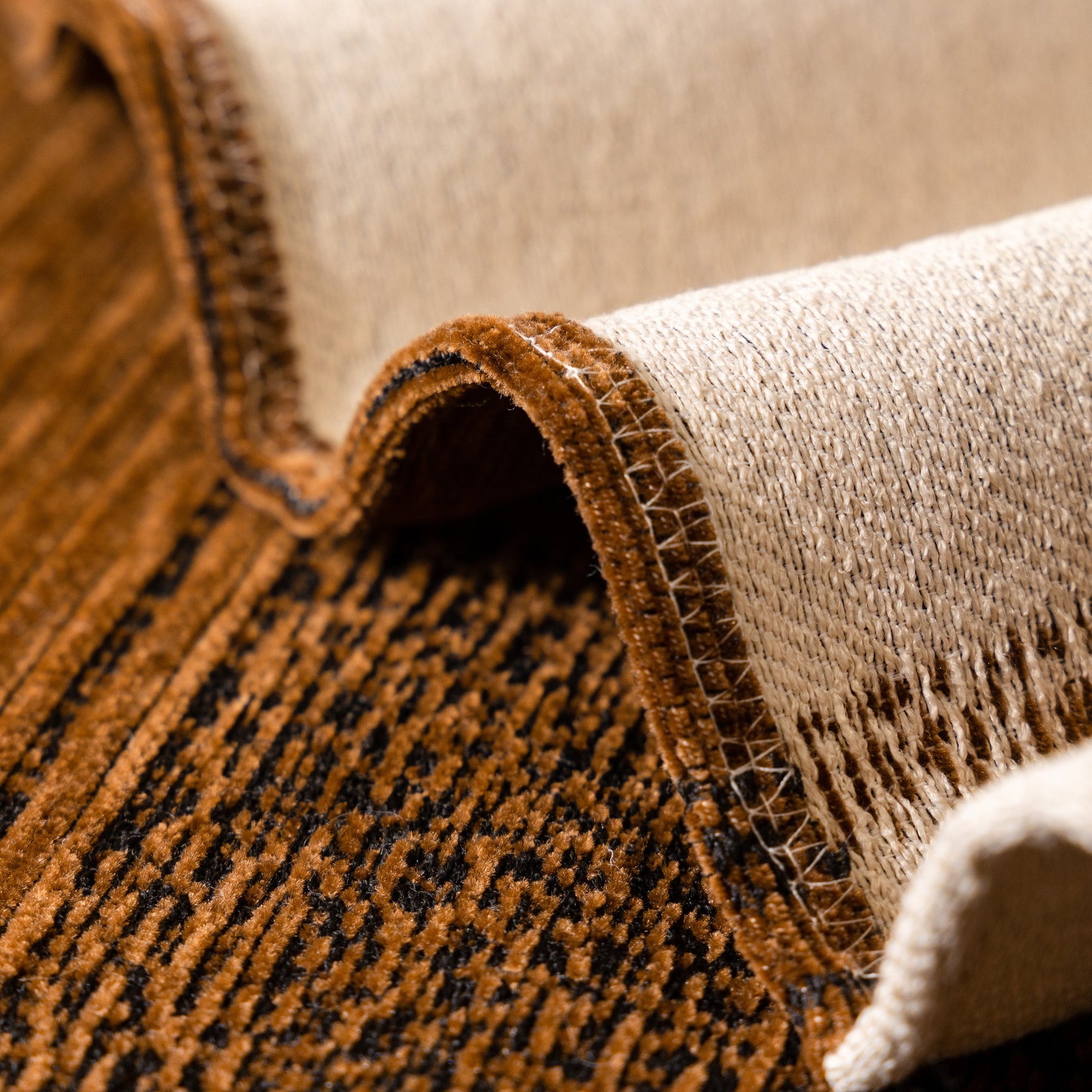 Jacquard Floral Band Sofa Cover with Tassels, Thick Textured Couch Throw Blanket - Ornate Home