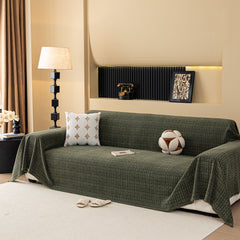 Jacquard Textured Couch Cover Throw, Soft Thick Decorative Slipcover for Couch - Ornate Home