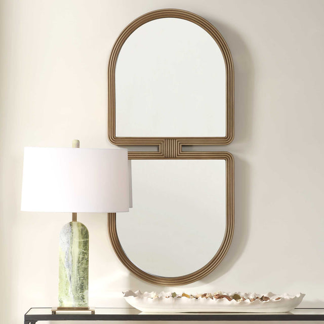 Jacques Gold Art Deco Mirror - Ornate Home