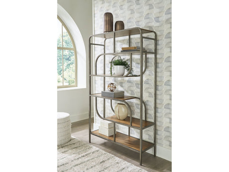 Jaddon Brown/Antique Silver Bookcase (Online Special Price) - Ornate Home