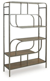 Jaddon Brown/Antique Silver Bookcase (Online Special Price) - Ornate Home
