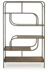 Jaddon Brown/Antique Silver Bookcase (Online Special Price) - Ornate Home