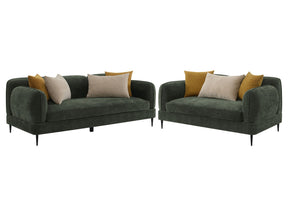 Jade Green Sofa & Loveseat - Ornate Home