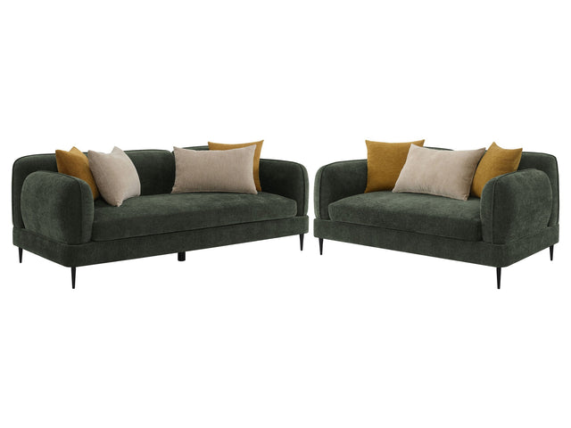 Jade Green Sofa & Loveseat - Ornate Home