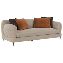 Jade Latte 2-piece Chenille Upholstered Sofa Set - Ornate Home
