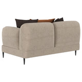 Jade Latte 2-piece Chenille Upholstered Sofa Set - Ornate Home