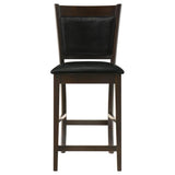 Jaden Espresso & Black Counter Height Stools (Set of 2) - Ornate Home