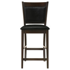 Jaden Espresso & Black Counter Height Stools (Set of 2) - Ornate Home
