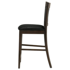 Jaden Espresso & Black Counter Height Stools (Set of 2) - Ornate Home