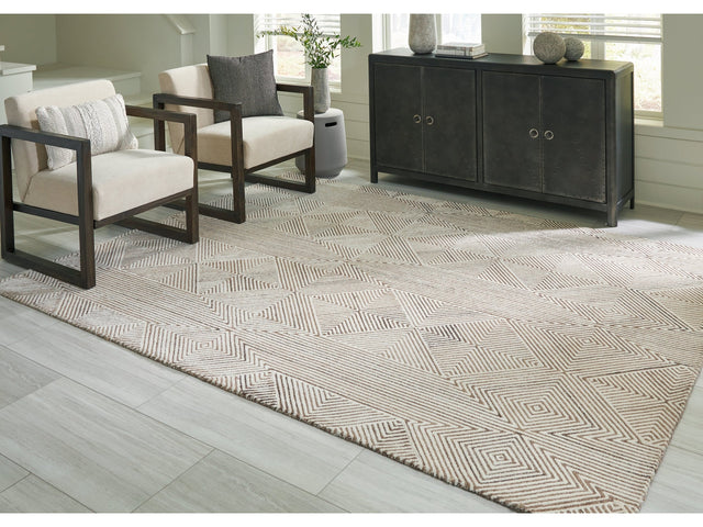 Jadott Beige/Brown Large Rug (Online Special Price) - Ornate Home