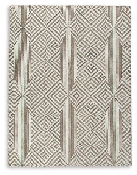 Jadott Beige/Brown Large Rug - Ornate Home