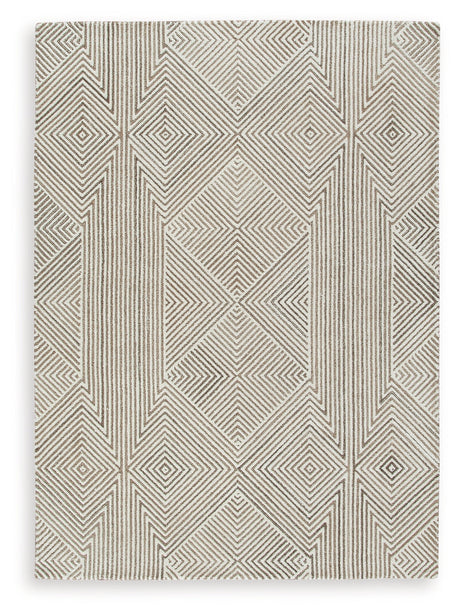 Jadott Beige/Brown Medium Rug - Ornate Home