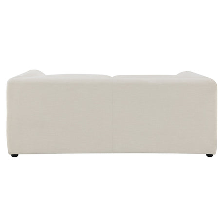 Jaeda Beige Linen Loveseat - Ornate Home