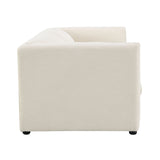Jaeda Beige Linen Loveseat - Ornate Home