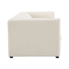 Jaeda Beige Linen Loveseat - Ornate Home