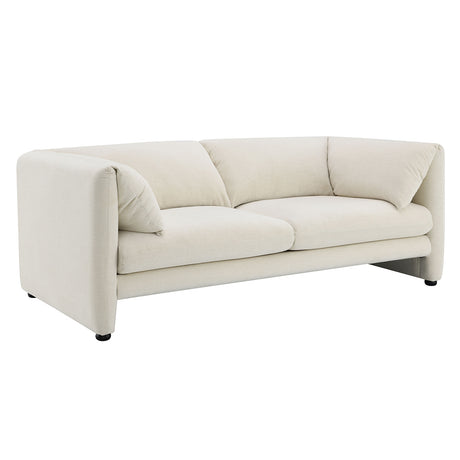 Jaeda Beige Linen Loveseat - Ornate Home