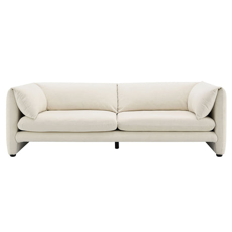 Jaeda Beige Linen Sofa - Ornate Home