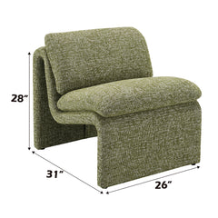 Jaeda Green Boucle Accent Chair - Ornate Home