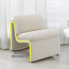 Jaeda Ivory Boucle Accent Chair - Ornate Home