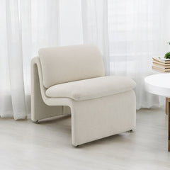 Jaeda Ivory Boucle Accent Chair - Ornate Home