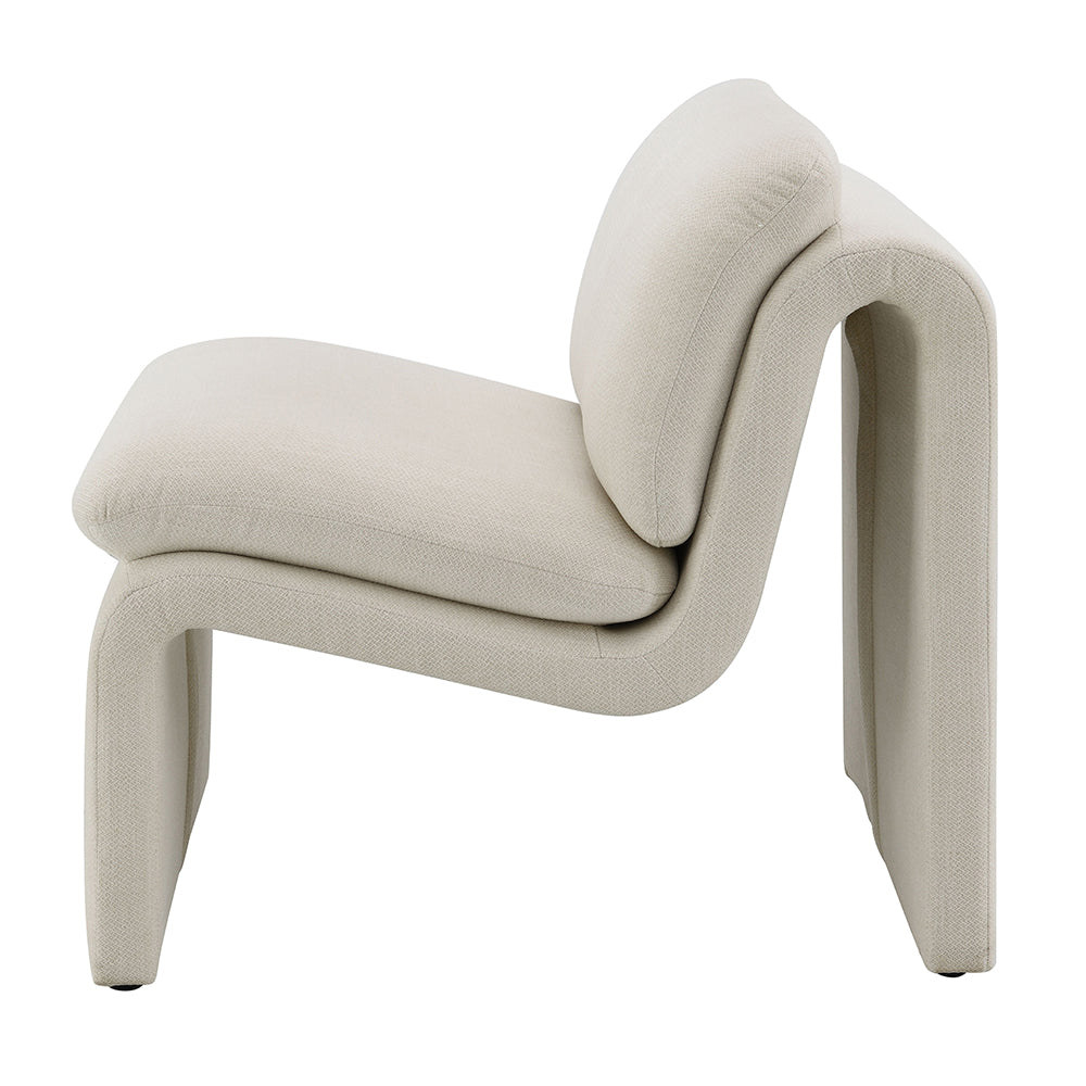 Jaeda Ivory Boucle Accent Chair - Ornate Home